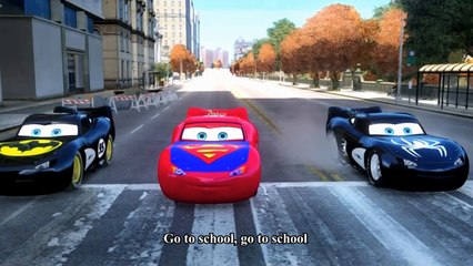 Spiderman Songs Lyrics ♫ This is the Way we Laugh and Play ♫ Spider-Man, Batman & Superman Cars