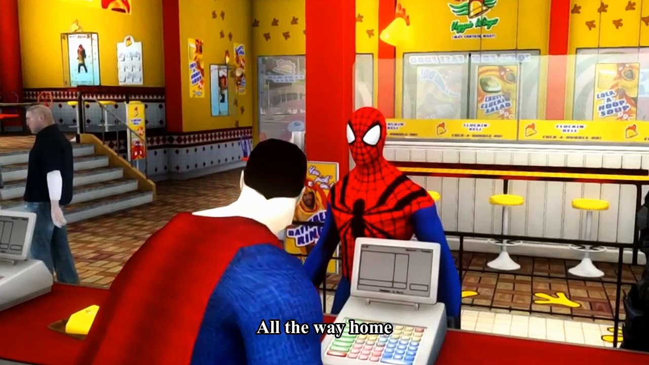 Spiderman Songs Lyrics ♫ This Little Piggy ♫ Spider-Man, Batman & Superman Cars