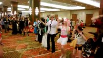 A-Kon 21 cosplayers dancing to Caramelldansen