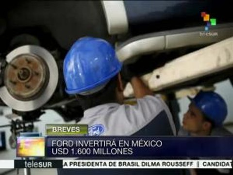 Ford invertirá 1.600 millones USD en planta de autos en México