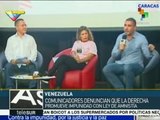 Venezuela: denuncian comunicadores que derecha promueve impunidad