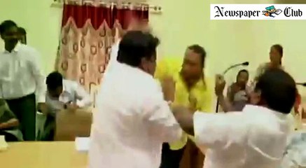 Clash Between Two Councillors of TDP in Tenali Municipality of Guntur Distt Andhra Pradesh