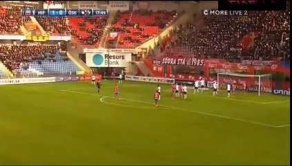 Darijan Bojanic Goal - Helsingborg  1-0  Oerebro 07.04.2016 Sweden - Allsvenskan