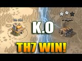 Clash of Clans: TH7 2 Starred TH9 Max! Best Town hall 7 Attack Strategy