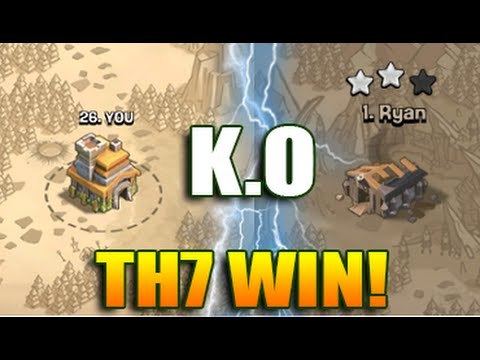 Clash of Clans: TH7 2 Starred TH9 Max! Best Town hall 7 Attack Strategy
