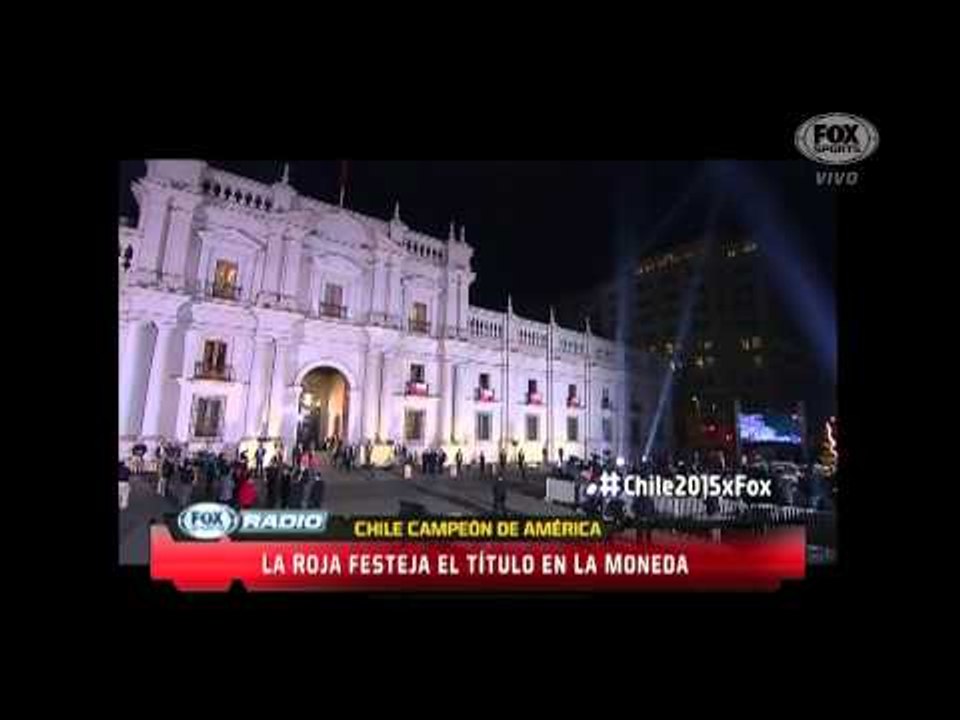La Roja celebra en la Moneda