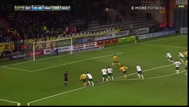 Viktor Claesson Penalty Goal - Elfsborg 2-0 Hammarby 07.04.2016 Sweden - Allsvenskan