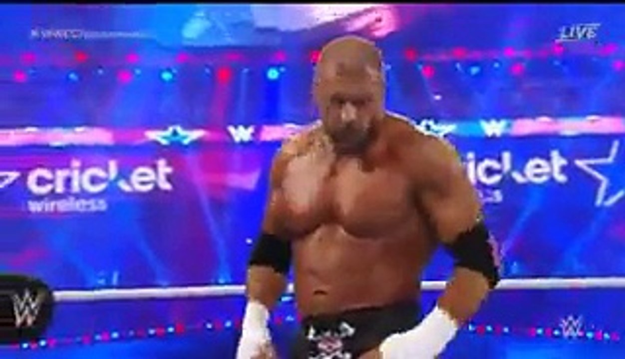 Wrestle Mania 32 Triple H vs Roman Reigns championship full show 1 part of 3