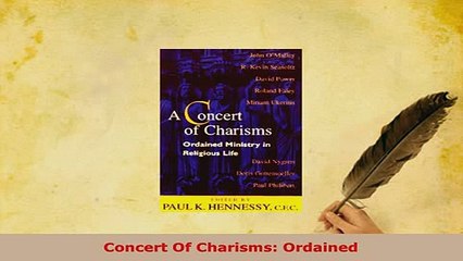 PDF  Concert Of Charisms Ordained  Read Online