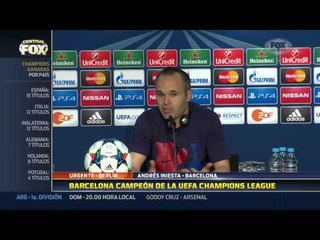 Las palabras de Iniesta