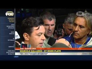 Gallardo: "Tenemos la revancha en cuatro días"