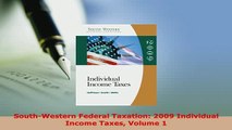 PDF  SouthWestern Federal Taxation 2009 Individual Income Taxes Volume 1 Download Full Ebook