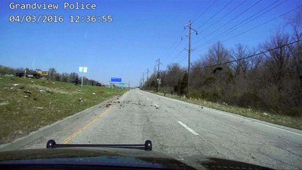 Download Video: Police chase, crash caught on dramatic dashcam video