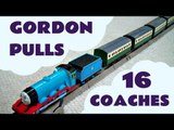 Trackmaster Thomas The Train GORDON pulls 16 EXPRESS COACHES Kids Toy Train Set