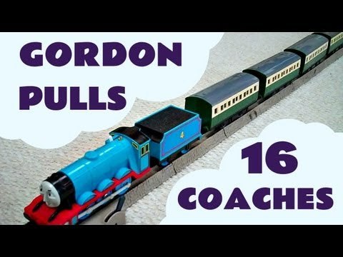 Trackmaster Thomas The Train GORDON pulls 16 EXPRESS COACHES Kids Toy Train Set