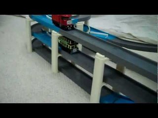 Green Bulgy, Lor1 & Elizabeth on a Road Tower Thomas The Tank Kids Thomas The Train Toy Train