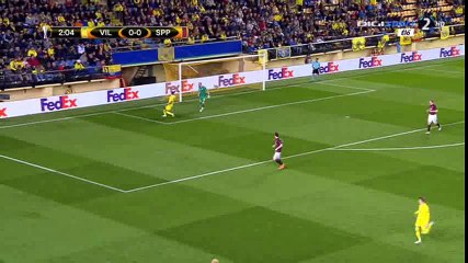 Cedric Bakambu Goal HD - Villarreal 1-0 Sparta Prague - 07-04-2016