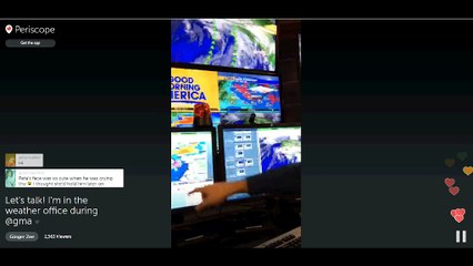 (periscope) Ginger Zee - April 07, 2016