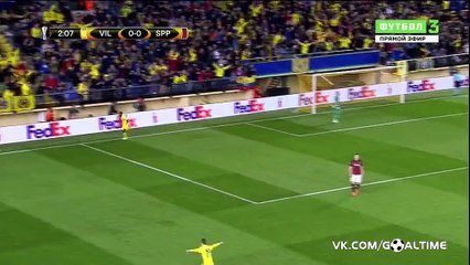Cedric Bakambu Goal HD - Villarreal 1 - 0	Sparta Prague - 07-04-2016