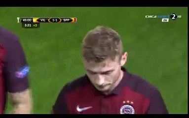 1-1 Jakub Brabec Goal HD - Villarreal 1-1 Sparta Prague - 07.04.2016 HD