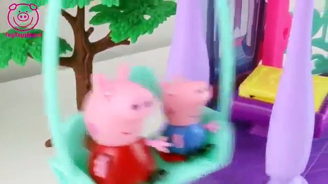 Pig George da Famiia Peppa Pig Salva Little Pony de Cair Novelinha em Português ToyToysBrasil 1