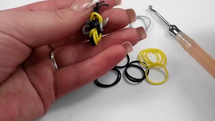 ПЧЕЛА из Резинок Rainbow Loom.Как Сплести Пчелу Плетение из резинок Видеоуроки. #плетениеизрезинок