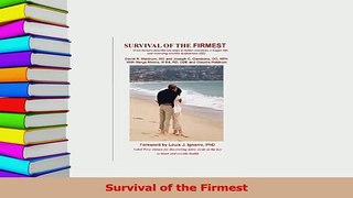 Read  Survival of the Firmest Ebook Free