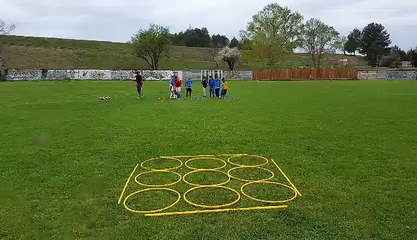 "Jeu du Morpion" version Football durant le stage JSP