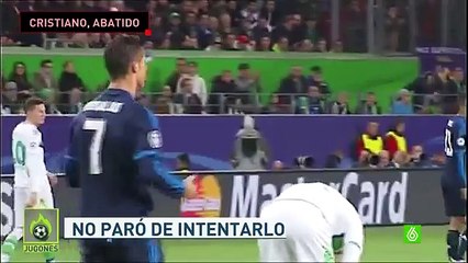 Así fue el partido de Cristiano Ronaldo ante Wolfsburgo