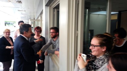 Nicolas Sarkozy en viste au quartier de la Chaussée de Montargis