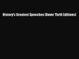 PDF History's Greatest Speeches (Dover Thrift Editions)  Read Online