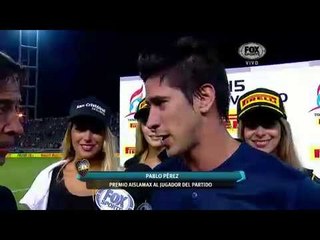 Pablo Pérez: "Se ganó bien, cumplimos todos"