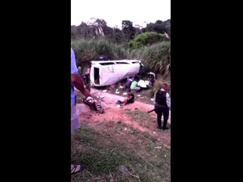 Accidente en autopista Arraiján - La Chorrera. Video 1