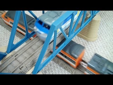 Trackmaster Triple Bridge Thomas The Train with a TGV and EF66 Kids Toy Train Set Thomas The Tank