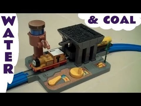 Tomy Tomica Plarail Coal Loader & Water Tower & Stepney Kids Thomas The Tank Engine Toy Train Set