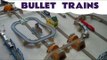 Tomy Tomica Bullet Trains on a Large Trackmaster Thomas The Tank Engine Layout Kids Toy Train Set