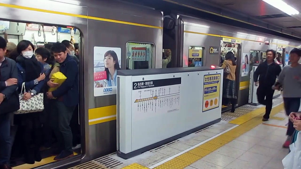 【名古屋市営地下鉄東山線】ホームドア稼働初日！N1000形N1112編成　高畑行き　伏見発車