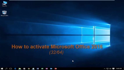 How to Activate Microsoft Office 2016 Easiest Way