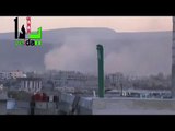 شام ريف دمشق يلدا تصاعد الدخان جراء القصف العشوائي 14 11 2012 ج2
