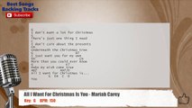 All I Want For Christmas Is You - Mariah Carey Vocal Backing Track with chords and lyrics
