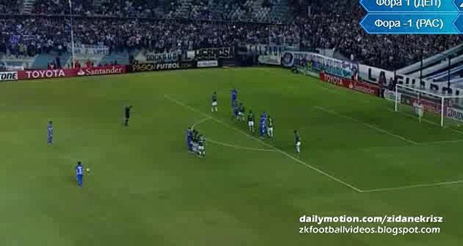 Romero Amazing Free-Kick - Racing Club Avellaneda v. Deportivo Cali - Copa Libertadores 07.04.2016