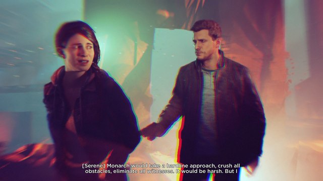 Quantum Break - Act 1 Junction: Hardline / PR: Choice Impact Sequence (Show Both Choices) Xbox One