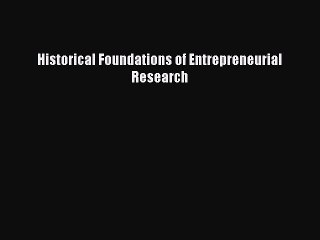 Discover the Origins of Entrepreneurial Research – Free Ebook 📘