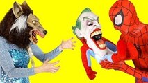 PINK SPIDERGIRL TWINS VS FROZEN ELSA SPIDERMAN VS JOKER SUPERHERO MAGIC SHOW VS BATMAN VS SUPERMAN