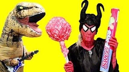 Spiderman vs Venom In Real Life Superhero Movie Spiderman goes black spiderman Pink SPIDERGIRL