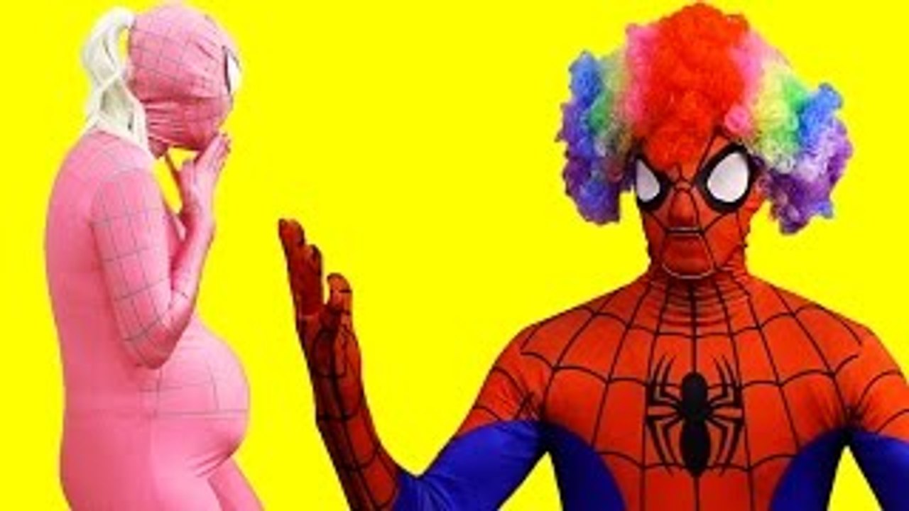 FROZEN ELSA DANCING IN A CAR VENOM VS JOKER AND BABY SPIDERMAN Superhero Fun in Real Life