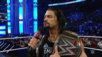 Roman Reigns and AJ Styles size each other up- SmackDown, April 7, 2016