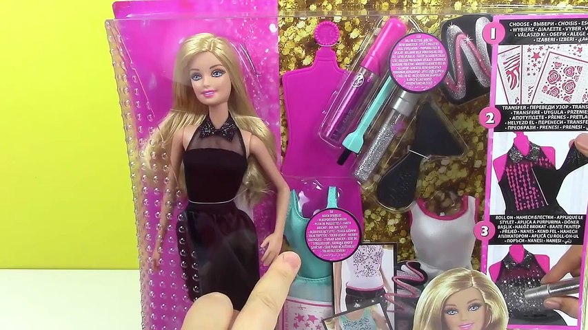 Barbie Pırıltılı Elbiseler Tasarım Merkezi Oyuncak Seti Bebek Giydirme -  Dailymotion Video