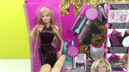 Barbie Pırıltılı Elbiseler Tasarım Merkezi Oyuncak Seti Bebek Giydirme