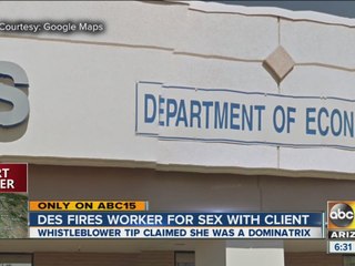 DES fires worker for sex with client